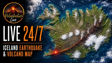Iceland Reykjanes Peninsula Volcano Monitor
