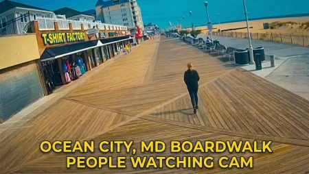 Ocean City - Boardwalk - T-Shirt Factory View