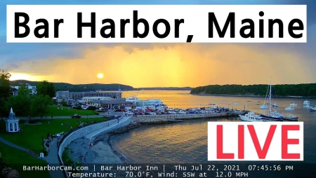 Bar Harbor - West View - Bar Island